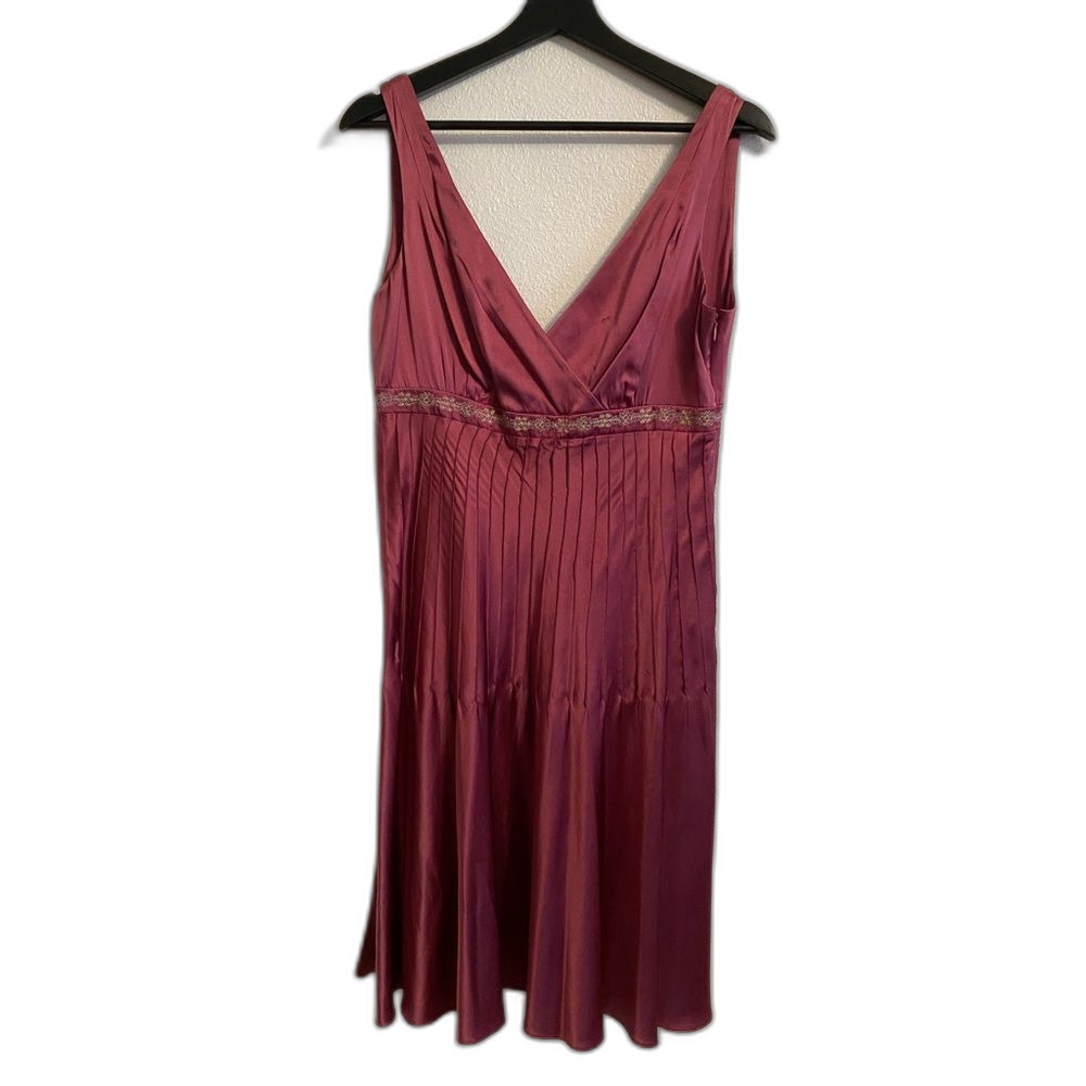 ANTONIO MELANI 8 Rose Silk Dress Coquette Dainty Feminine Fairy Romantic